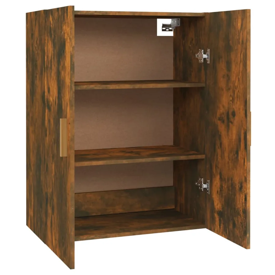 Armoire murale suspendue Chêne fumé 69,5x34x90 cm - 8