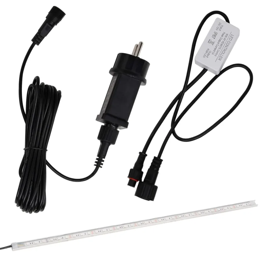 Déversoir pour cascade avec LED RVB Inox 30 cm - 11