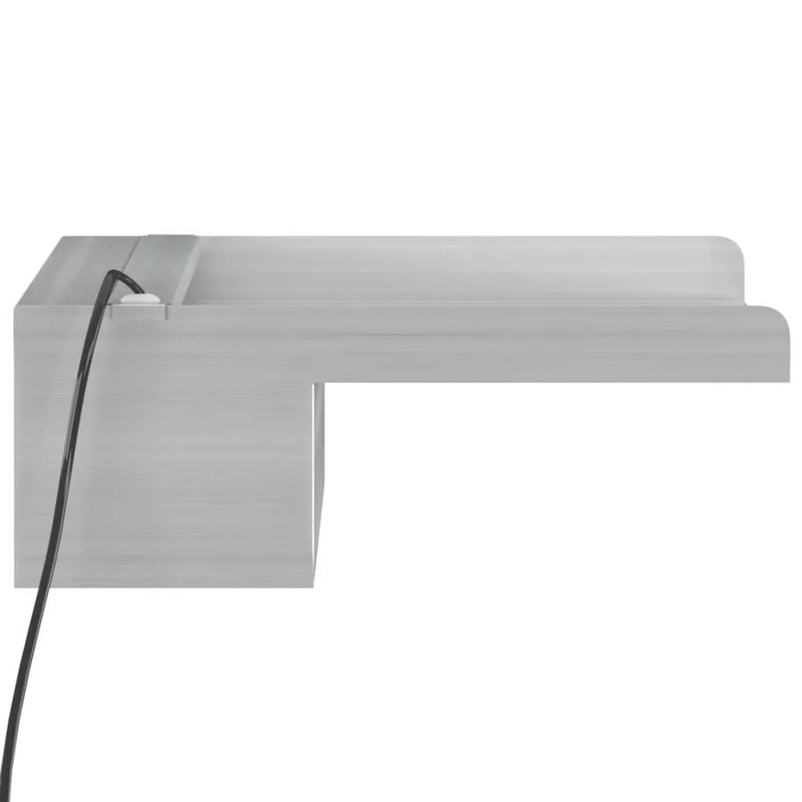 Déversoir pour cascade avec LED RVB Inox 30 cm - 9