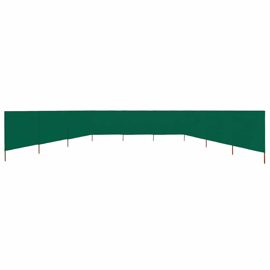Paravent 9 panneaux Tissu 1200 x 120 cm Vert - 3