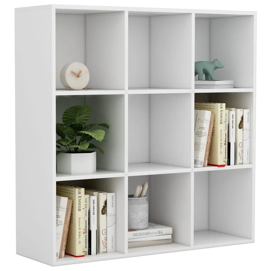 Bibliothèque blanc 98x29x97,5 cm bois d'ingénierie - 5