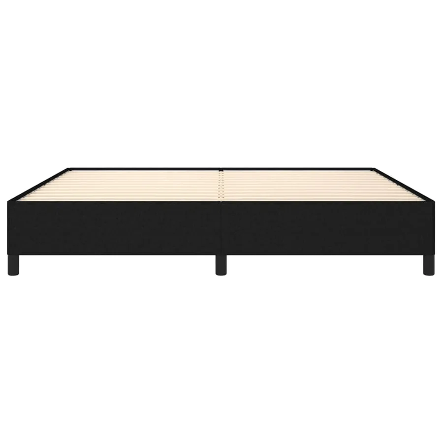 Cadre de lit sans matelas noir 200x200 cm tissu - 5