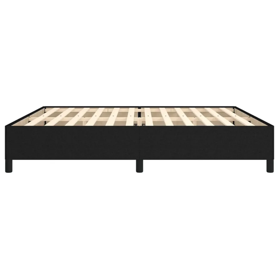 Cadre de lit sans matelas noir 200x200 cm tissu - 6