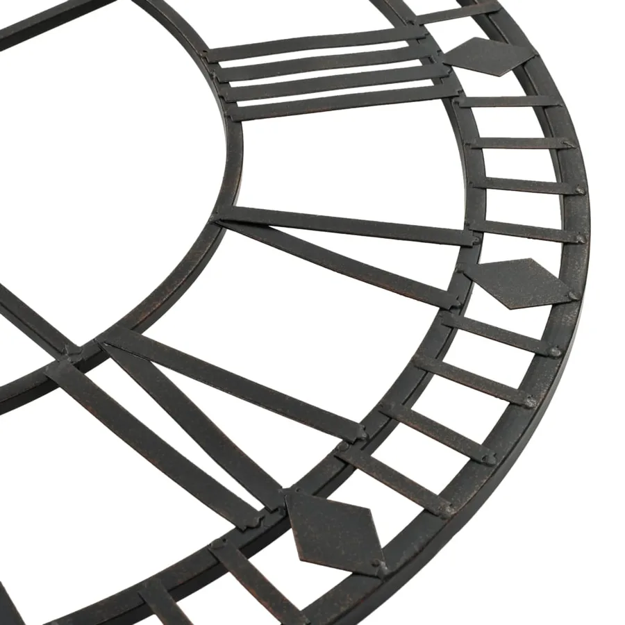 Horloge murale vintage avec mouvement à quartz Métal 60 cm XXL - 5