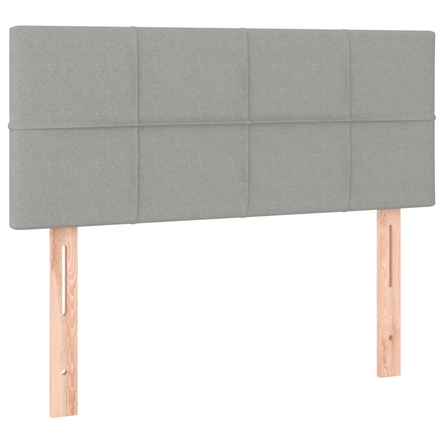 Sommier à lattes de lit avec matelas et LED Gris clair 80x200cm - 7