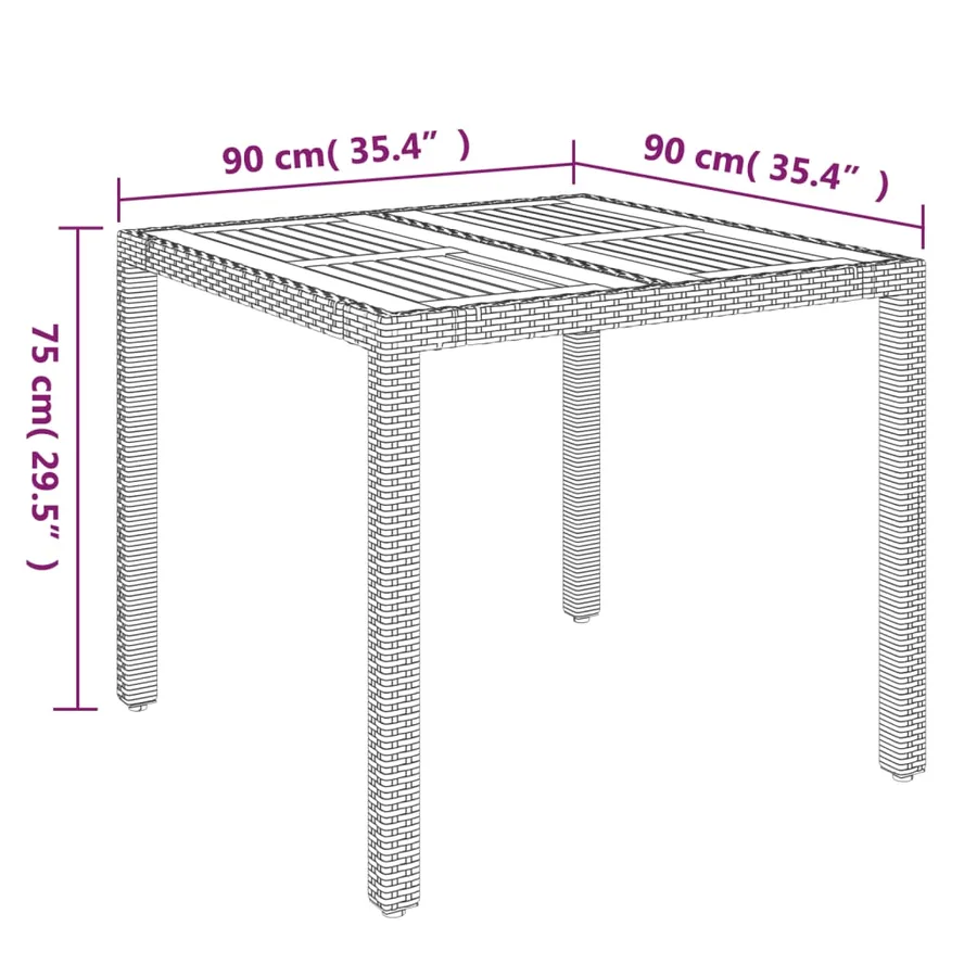 Ensemble à manger de jardin avec coussins 3 pcs Noir - 10