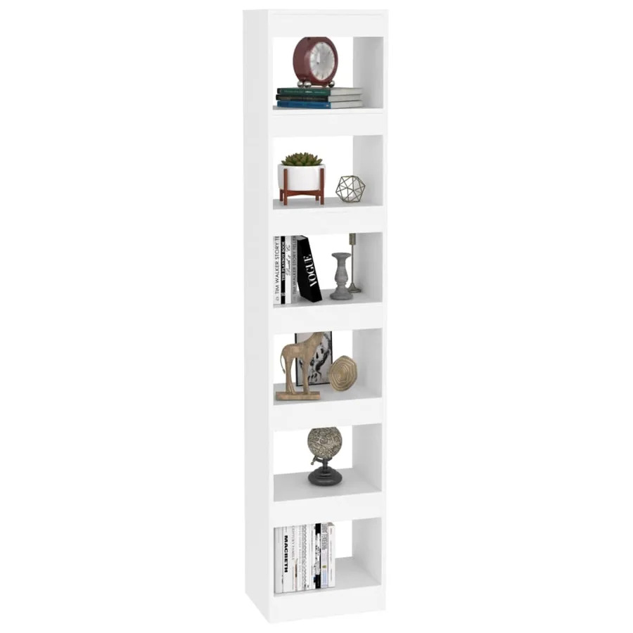 Bibliothèque/Séparateur de pièce Blanc 40x30x198 cm - 4
