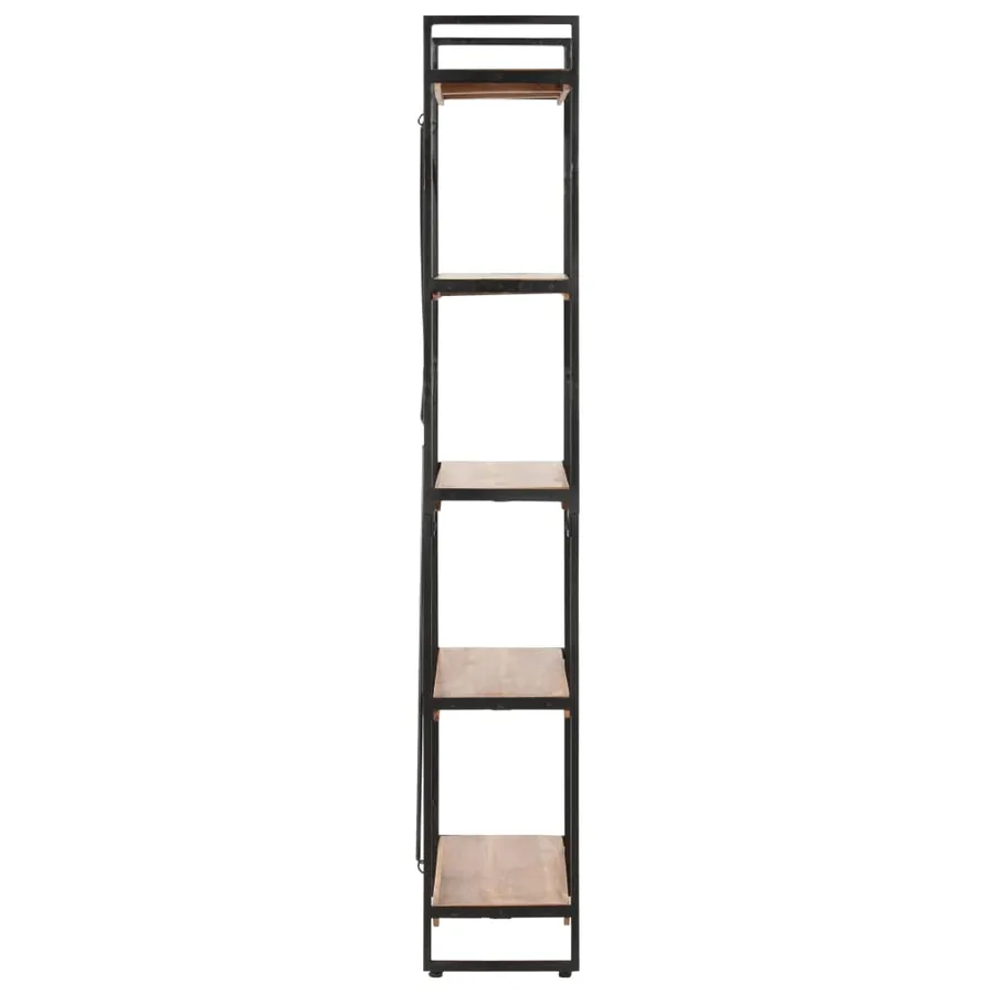 Bibliothèque 5 niveaux 90x30x180 cm Bois solide de d'acacia - 3