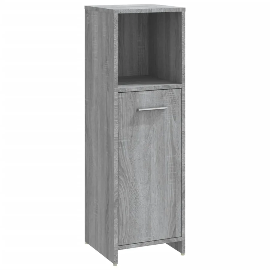 Armoire de bain Sonoma gris 30x30x95 cm Bois d'ingénierie - 2