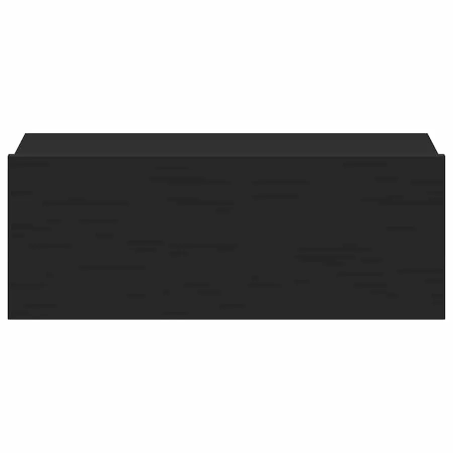 Table de chevet flottante noir 40x30x15 cm Bois d'ingénierie - 6