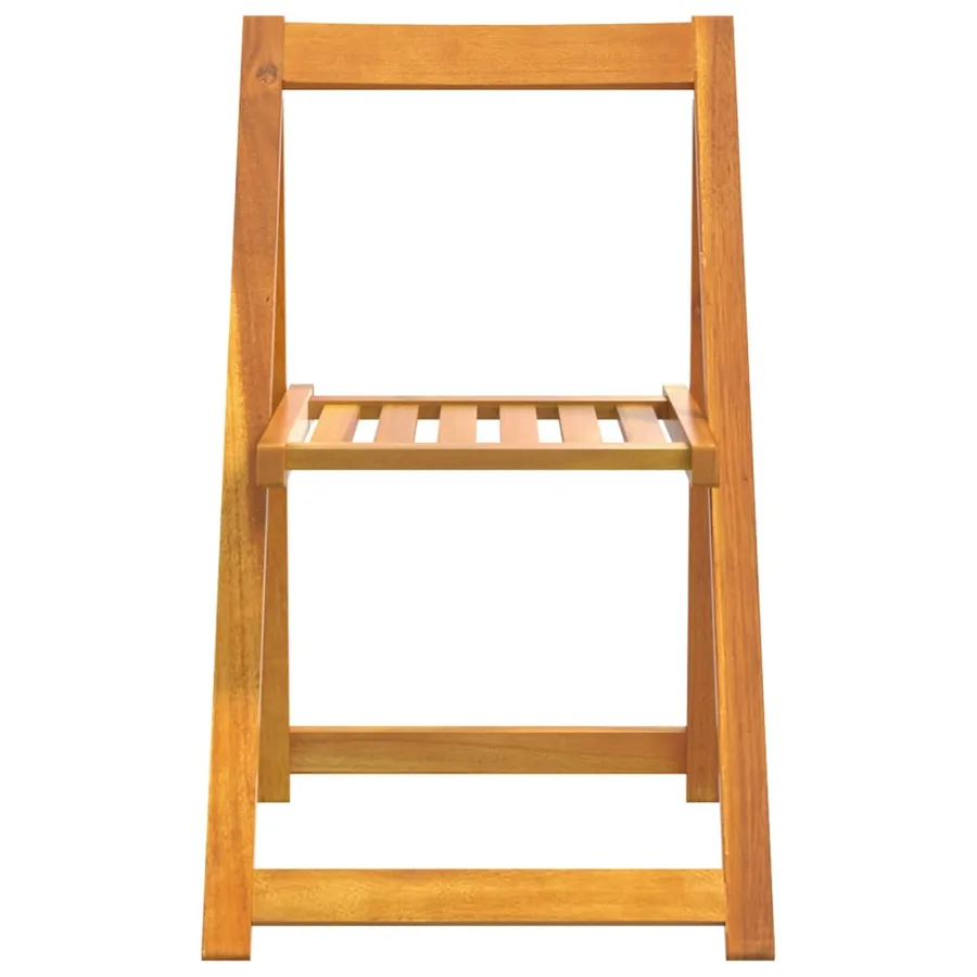 Chaises pliables de jardin lot de 8 Bois d'acacia massif - 4