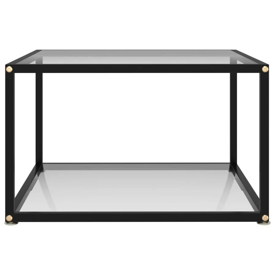 Table basse Transparent 60x60x35 cm Verre trempé - 2