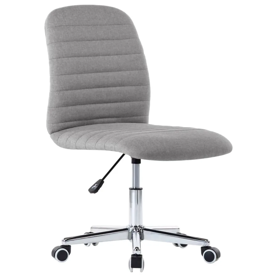 Chaises à manger lot de 2 gris clair tissu - 3
