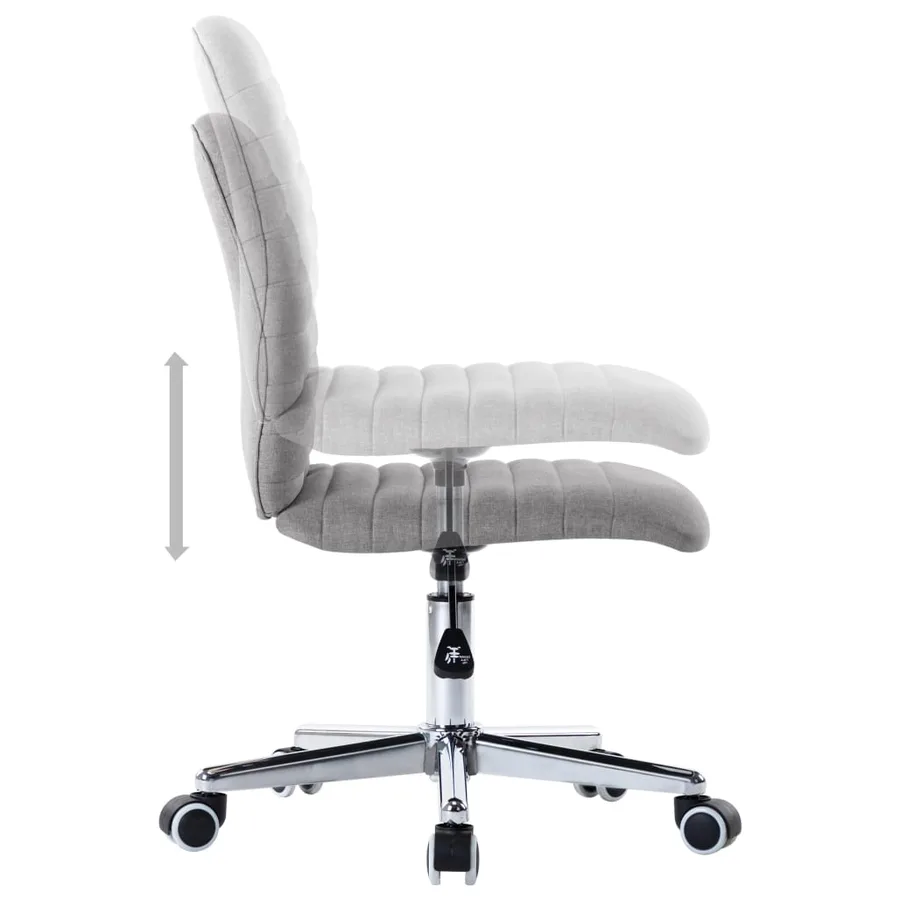 Chaises à manger lot de 2 gris clair tissu - 6
