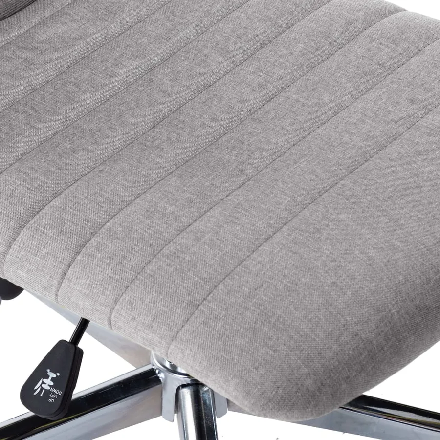 Chaises à manger lot de 2 gris clair tissu - 8