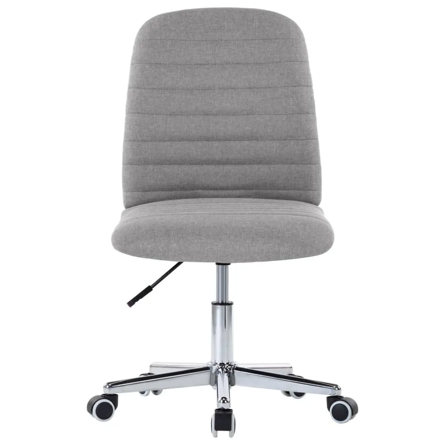 Chaises à manger lot de 4 gris clair tissu - 4