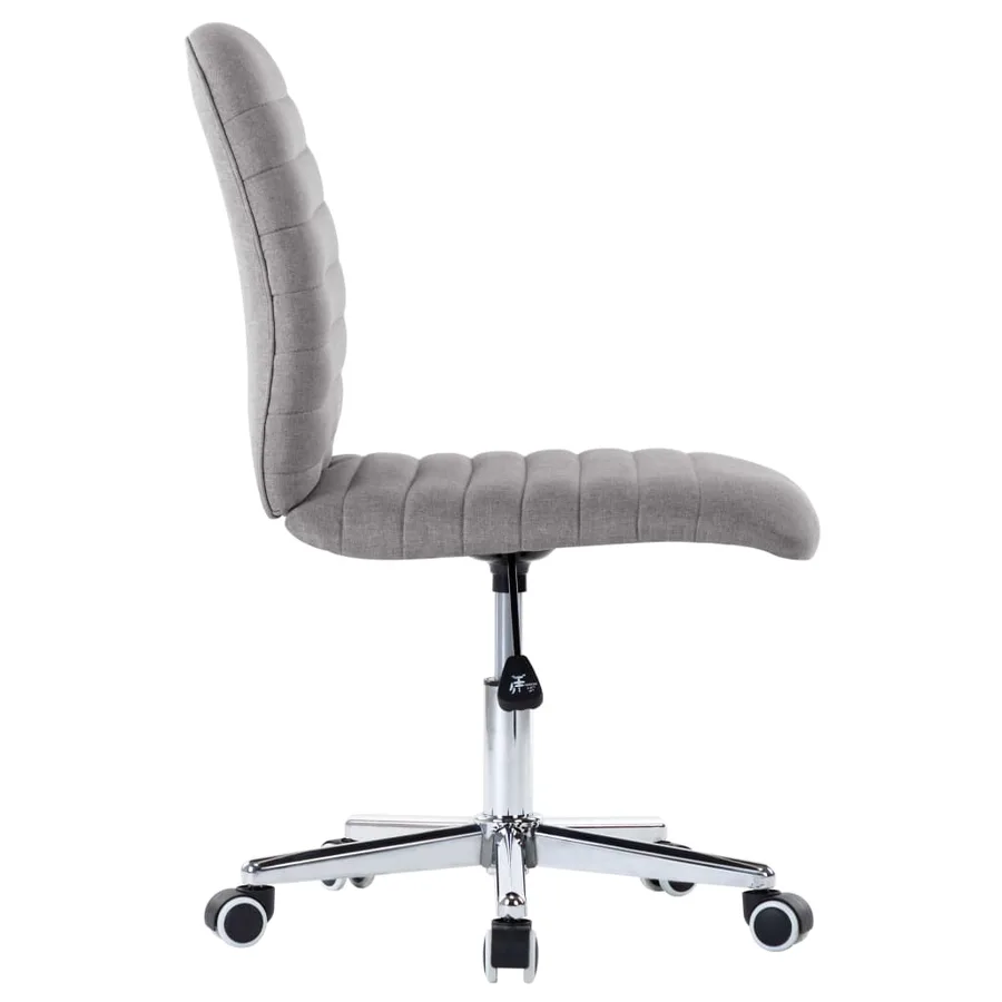 Chaises à manger lot de 4 gris clair tissu - 5