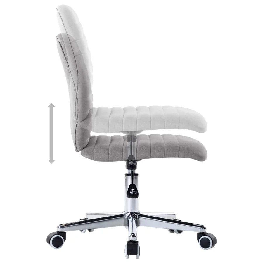 Chaises à manger lot de 4 gris clair tissu - 6