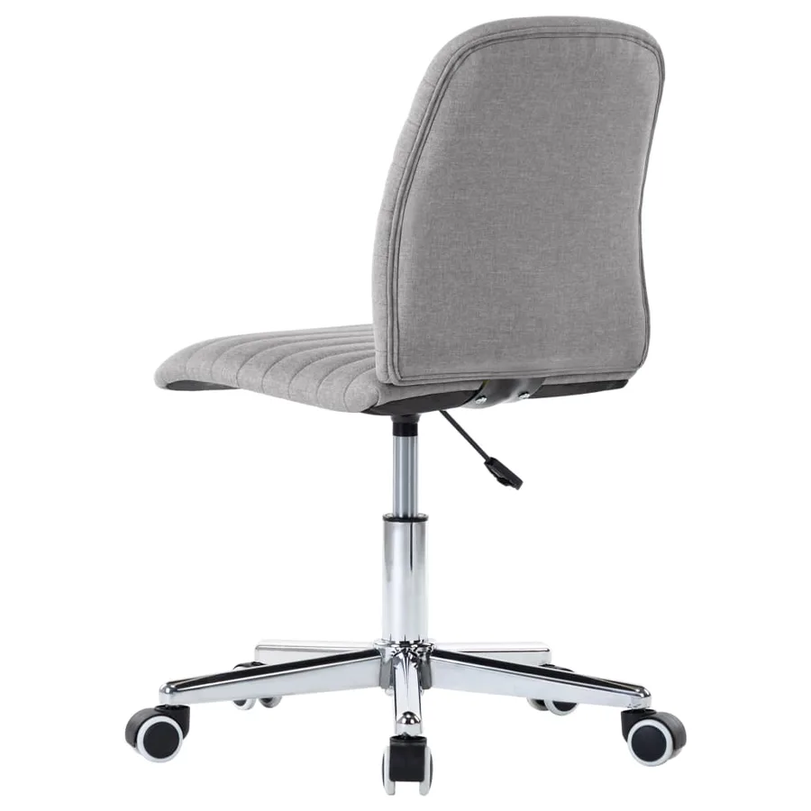 Chaises à manger lot de 4 gris clair tissu - 7