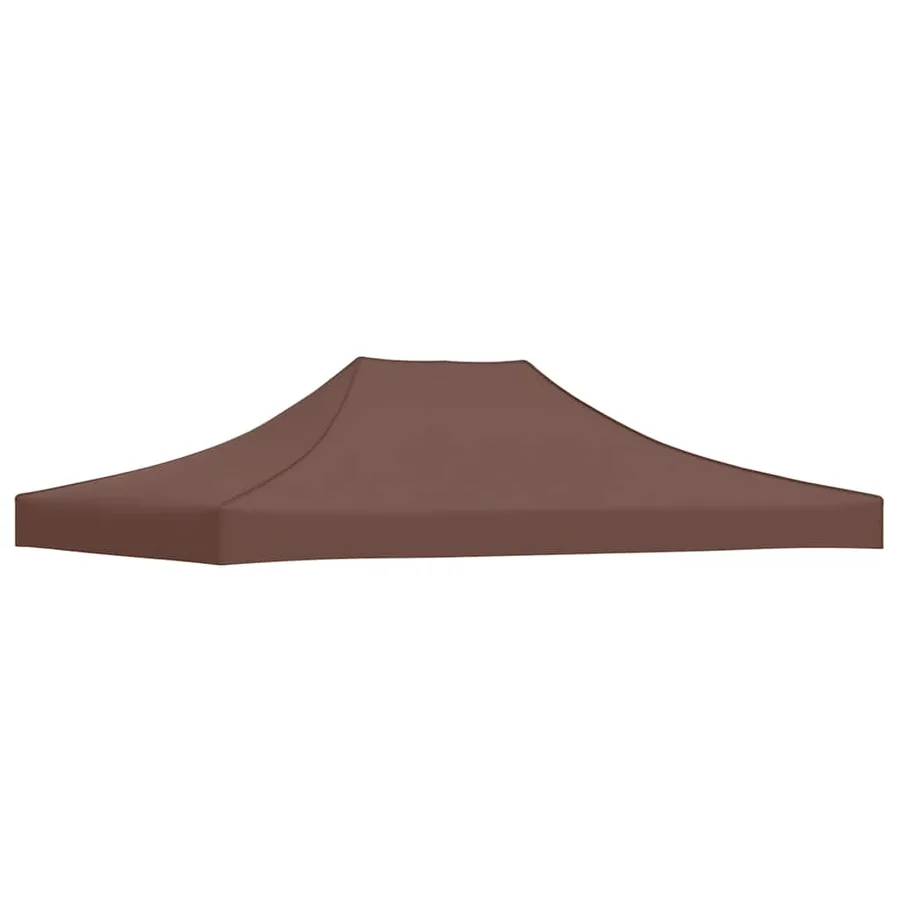 Toit de tente de réception 4x3 m Marron 270 g/m² - 2