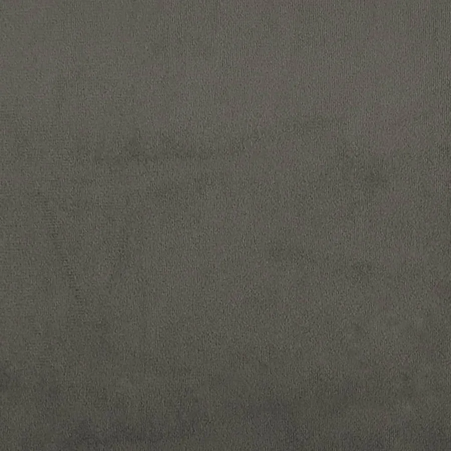 Cadre de lit sans matelas gris foncé 80x200 cm velours - 11