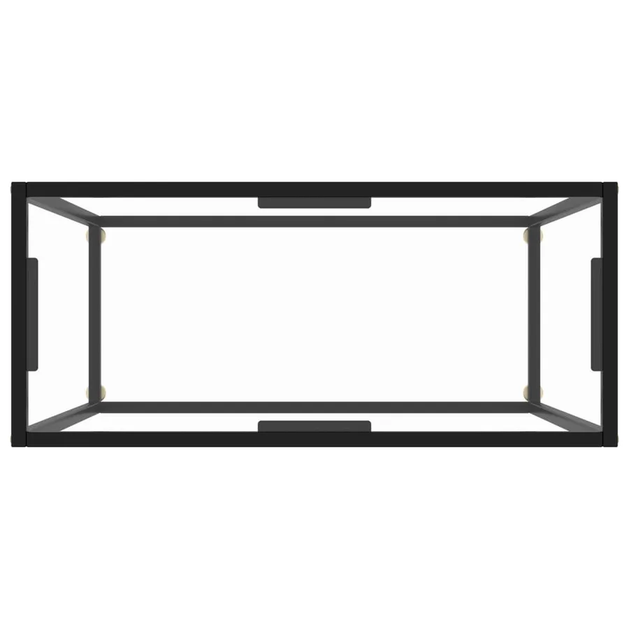 Table console Transparent 80x35x75 cm Verre trempé - 4