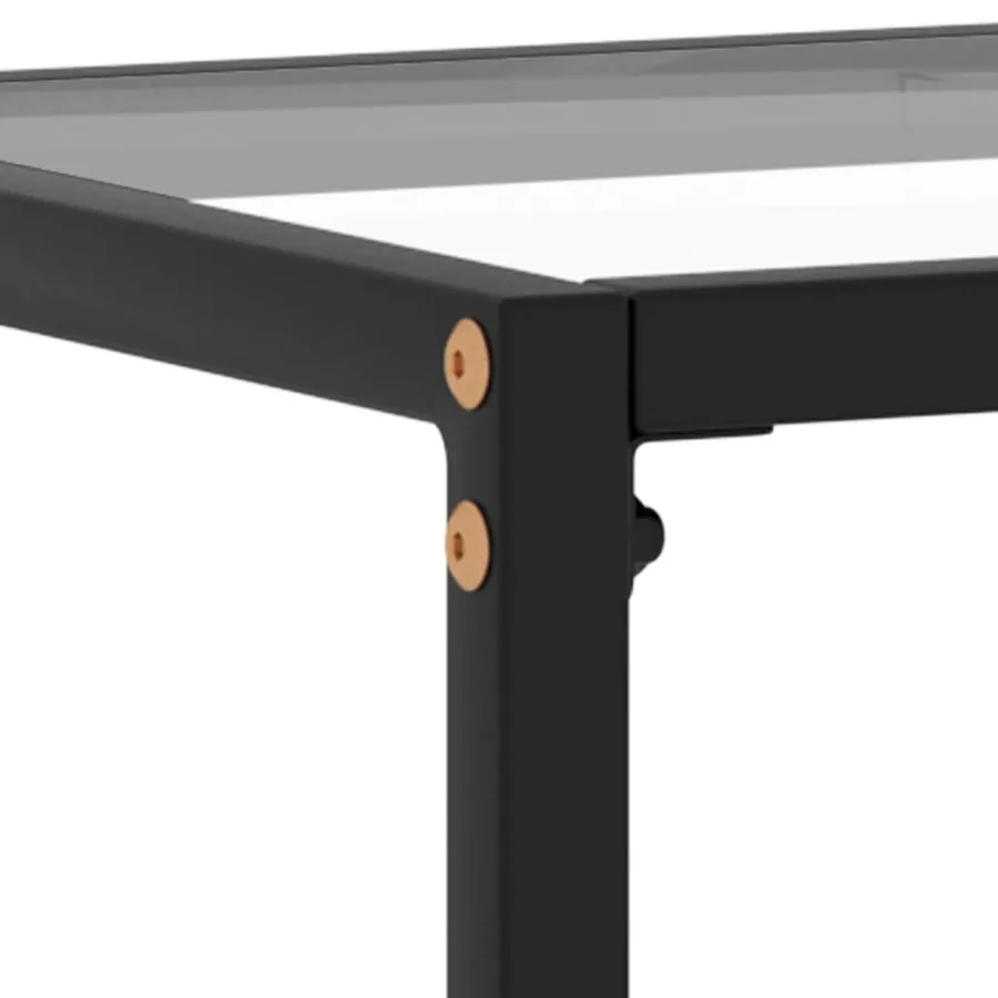Table console Transparent 80x35x75 cm Verre trempé - 5