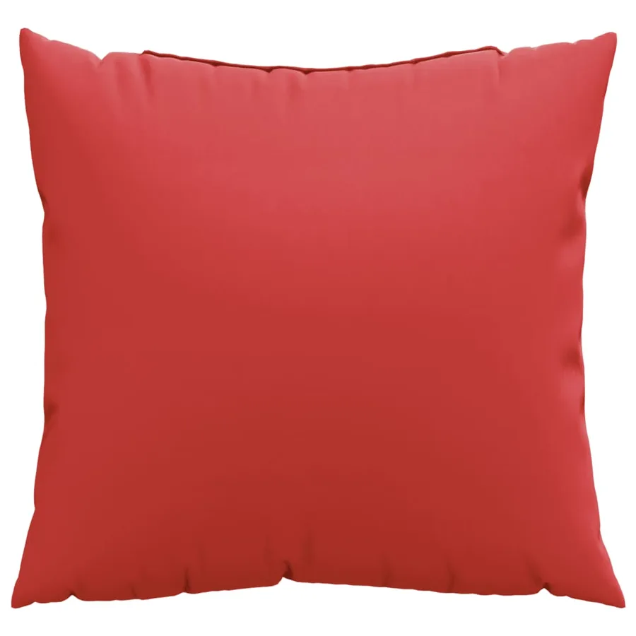 Coussins de canapé lot de 4 rouge 40x40 cm tissu - 3