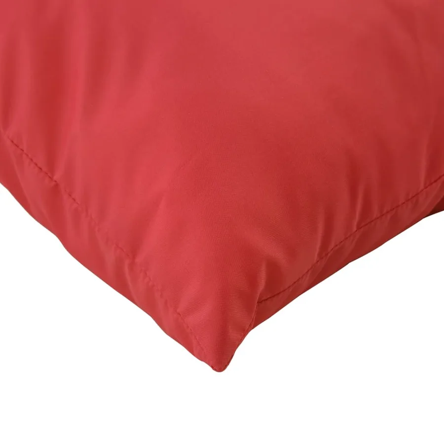 Coussins de canapé lot de 4 rouge 40x40 cm tissu - 6