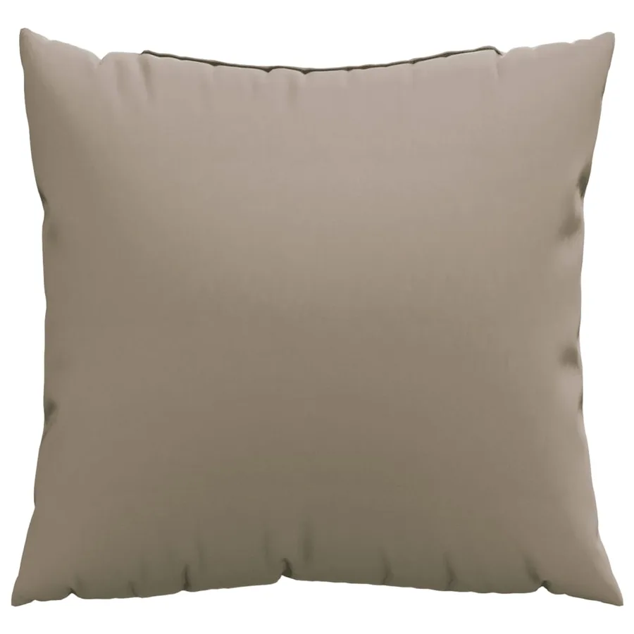 Coussins de canapé lot de 4 taupe 40x40 cm tissu - 3