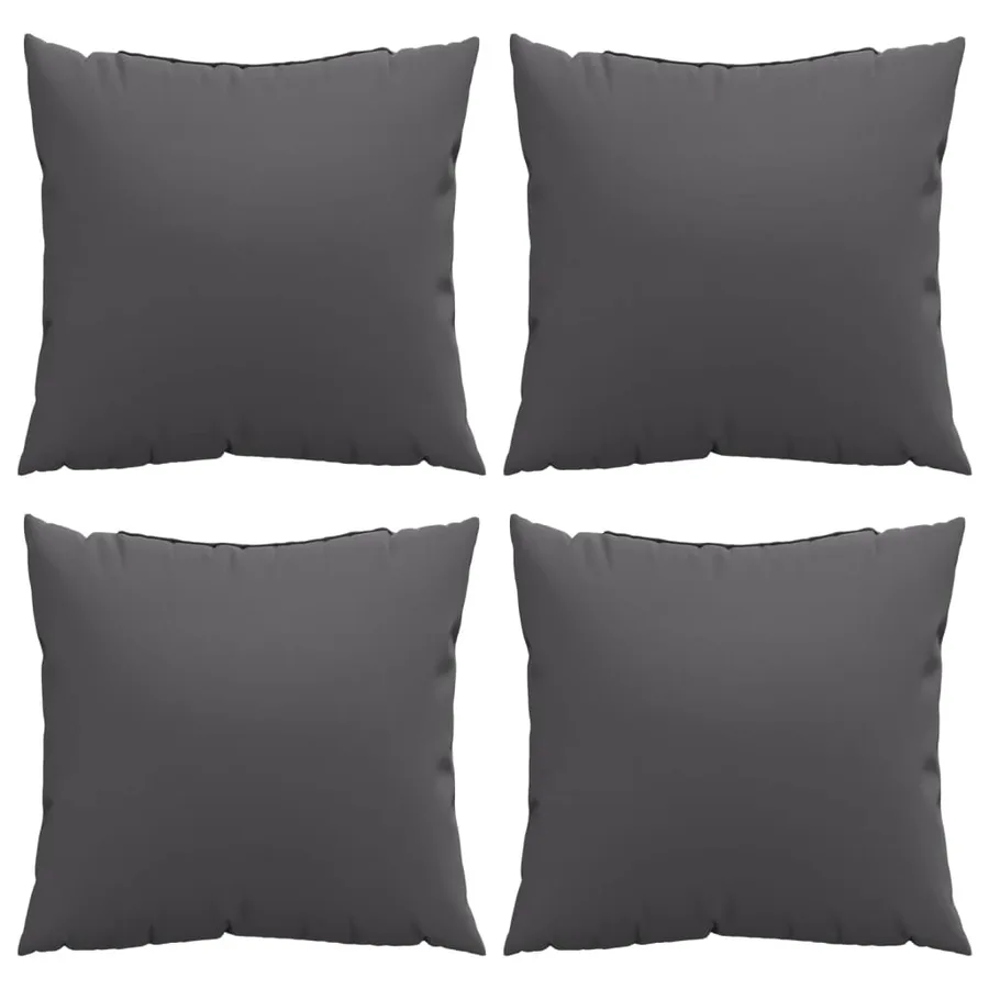 Coussins de canapé 4 pcs anthracite 40x40 cm tissu - 4