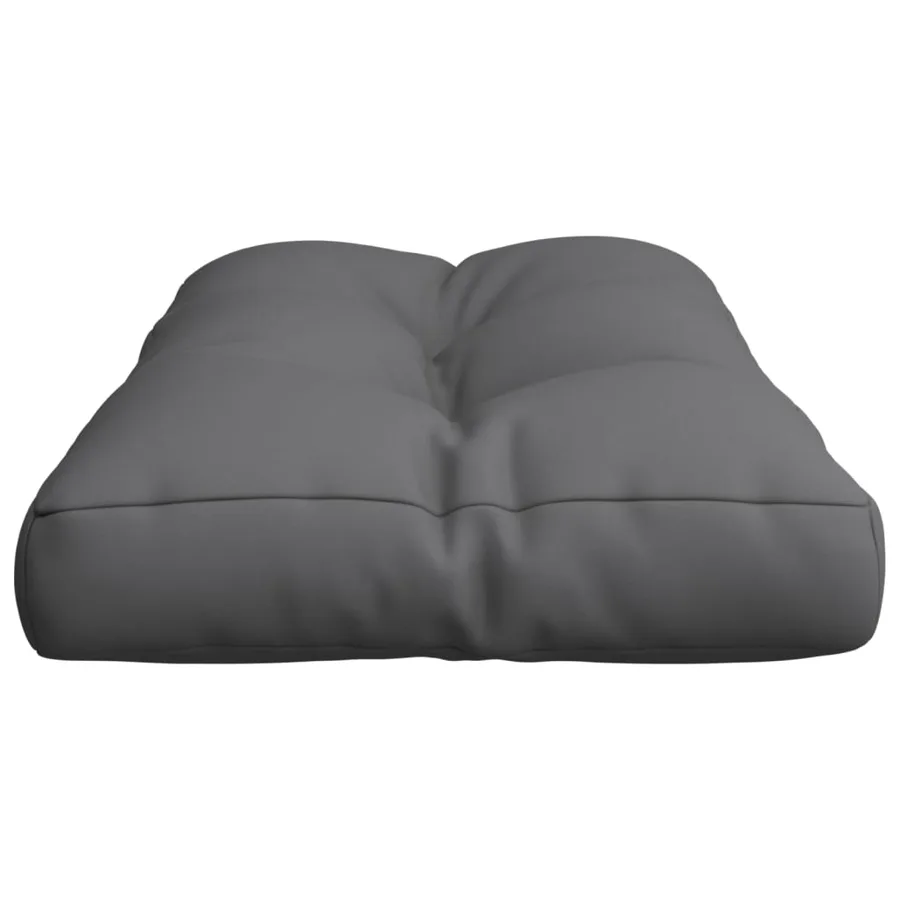 Coussin de palette anthracite 80x40x12 cm tissu - 6