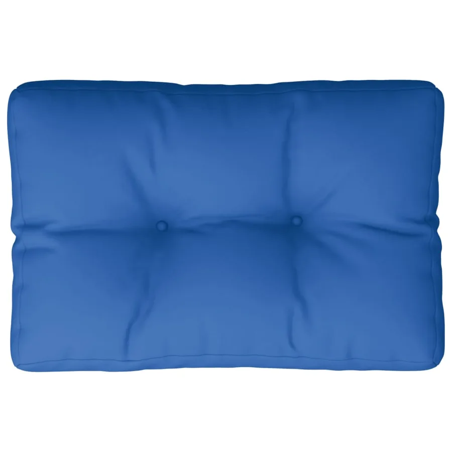 Coussin de palette bleu royal 50x40x12 cm tissu - 2