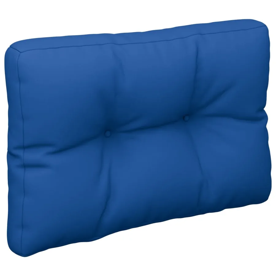 Coussin de palette bleu royal 50x40x12 cm tissu - 4