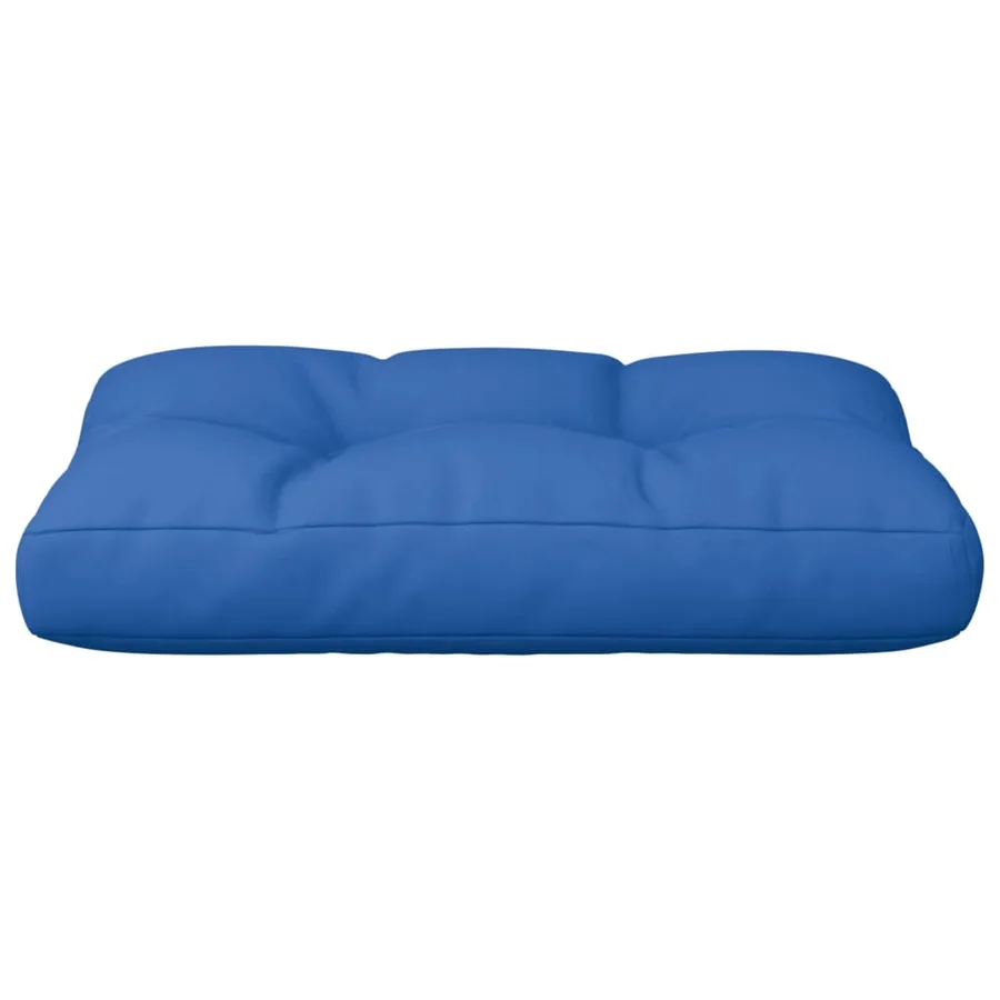 Coussin de palette bleu royal 50x40x12 cm tissu - 5
