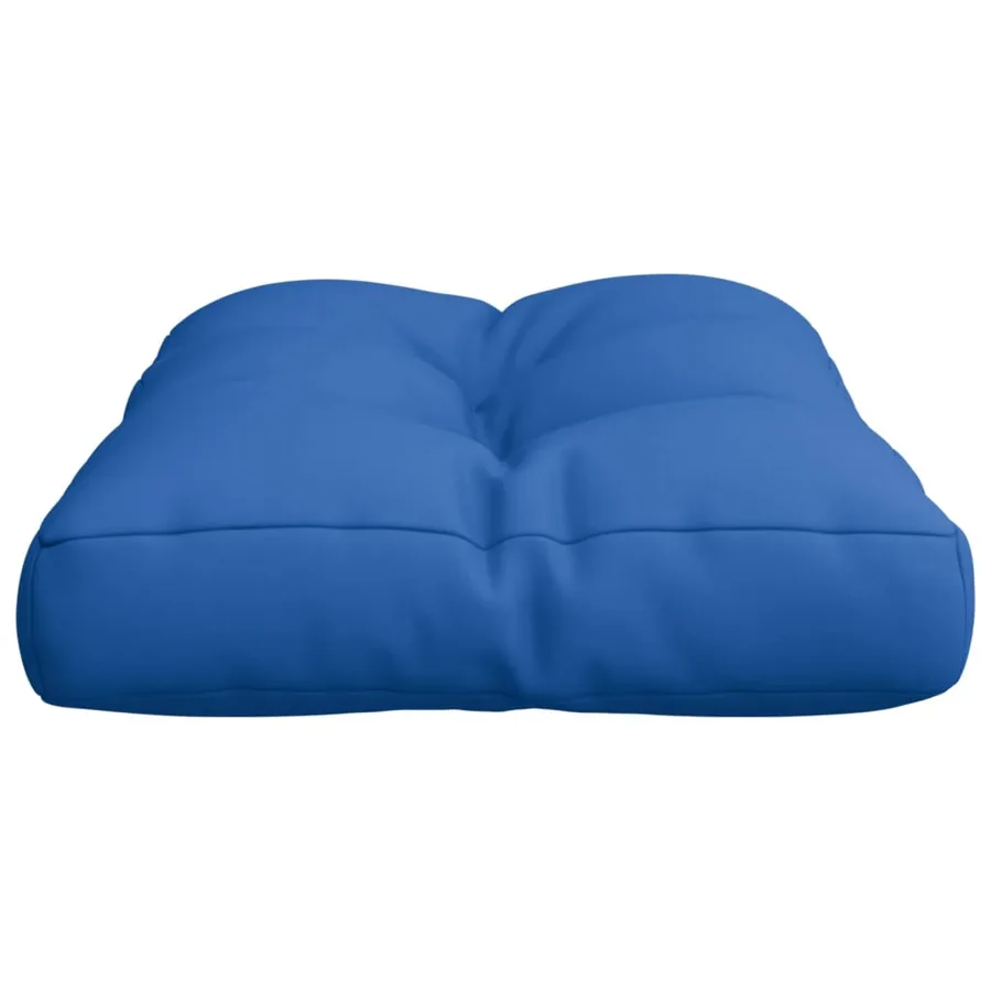 Coussin de palette bleu royal 50x40x12 cm tissu - 6