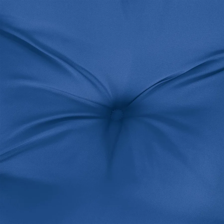 Coussin de palette bleu royal 50x40x12 cm tissu - 8