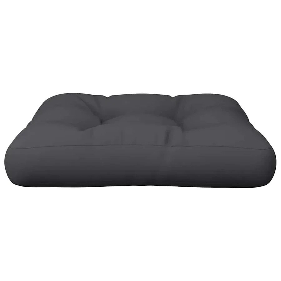 Coussin de palette noir 60x60x12 cm tissu - 4