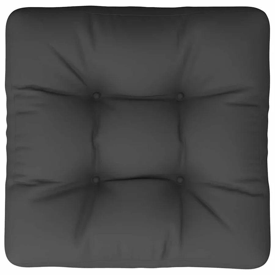 Coussin de palette noir 60x60x12 cm tissu - 6