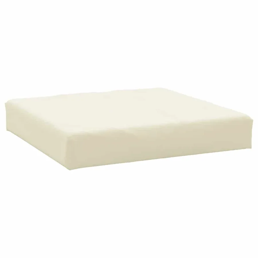 Coussins de palette lot de 2 blanc crème tissu oxford - 5