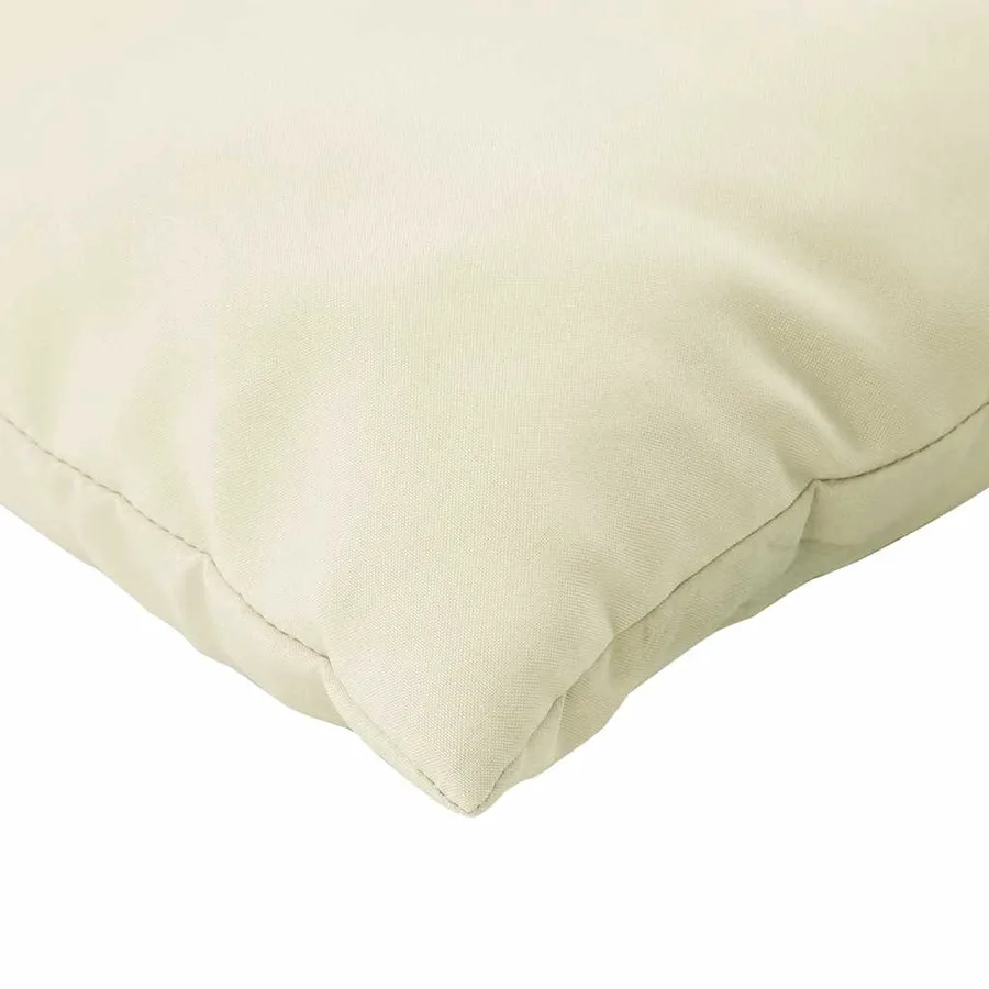 Coussins de palette lot de 2 blanc crème tissu oxford - 7