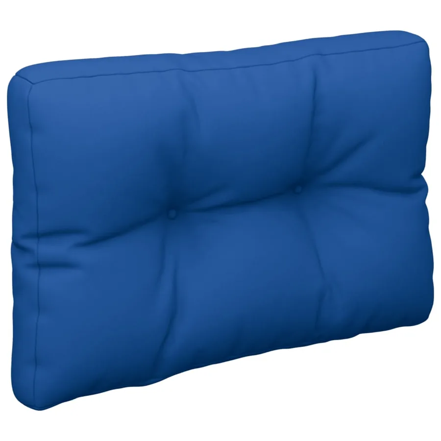 Coussins de palette lot de 2 bleu royal tissu - 5