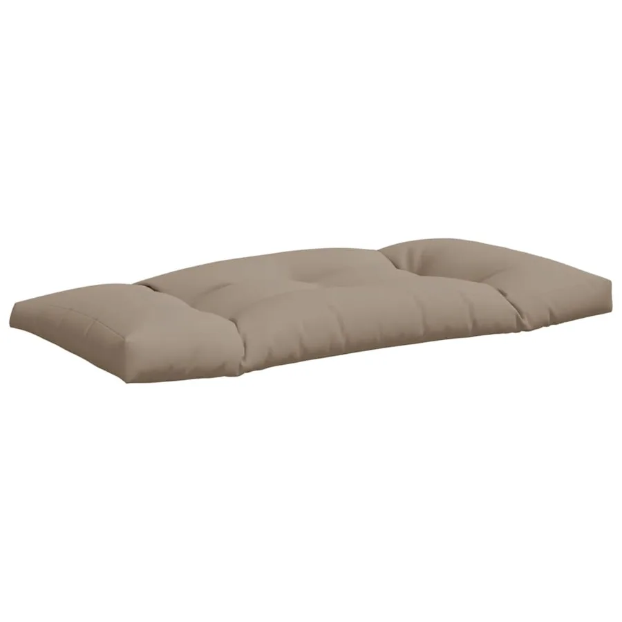 Coussins de palette lot de 2 taupe tissu - 5