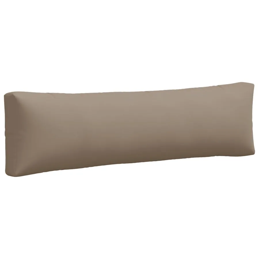 Coussins de palette lot de 2 taupe tissu - 6