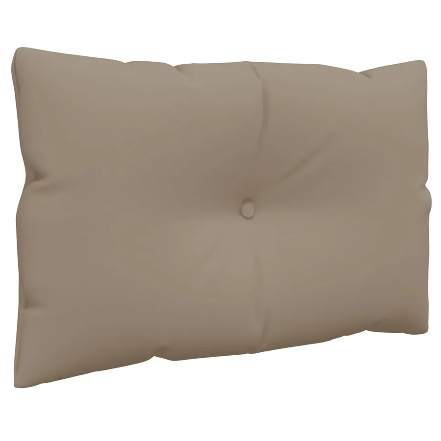 Coussins de palette lot de 2 taupe tissu - 4