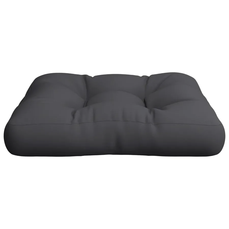 Coussin de palette noir 58x58x10 cm tissu - 4