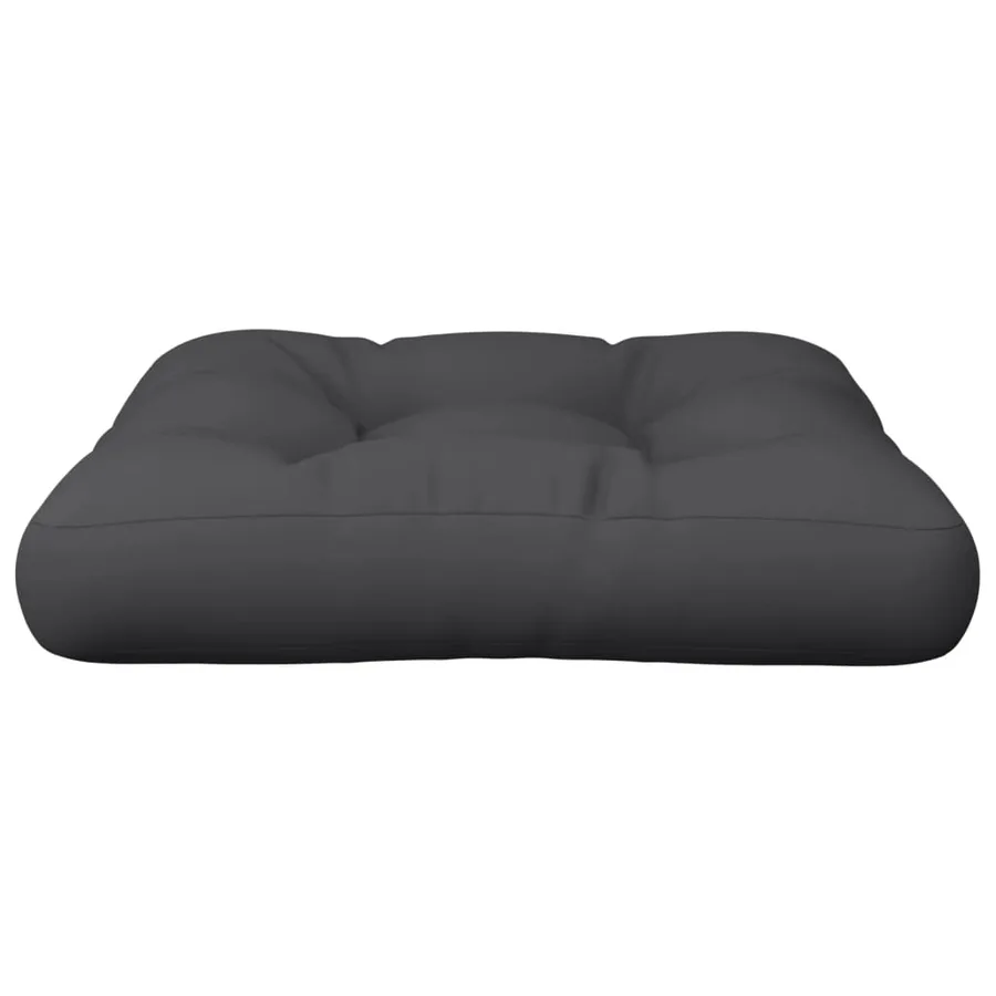 Coussin de palette noir 58x58x10 cm tissu - 5