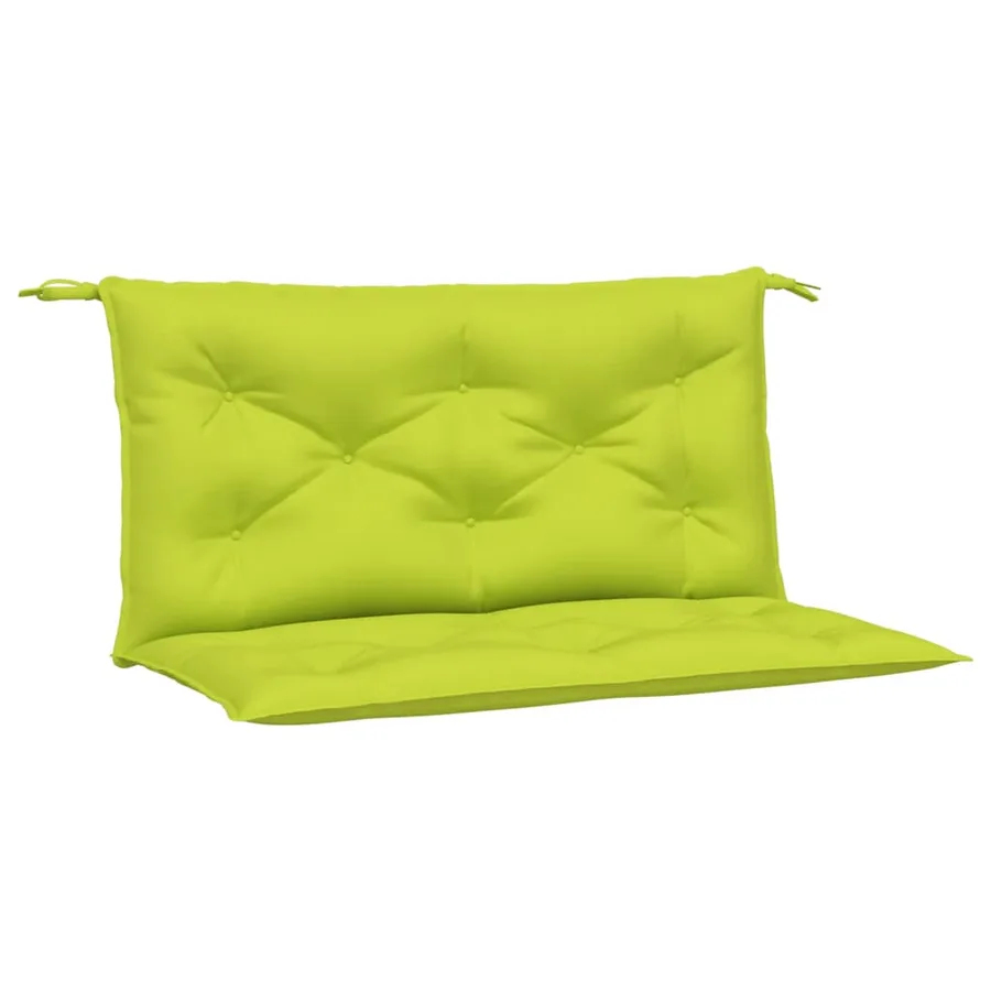 Coussins de banc de jardin lot de 2 vert vif tissu Oxford - 2