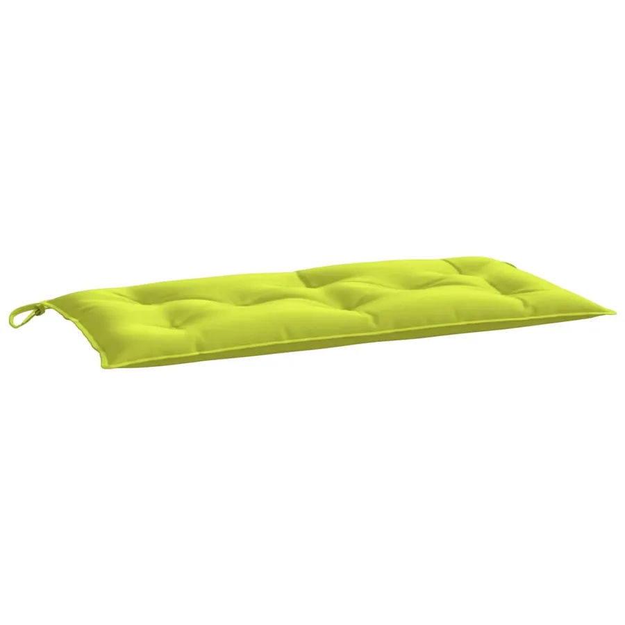 Coussins de banc de jardin lot de 2 vert vif tissu Oxford - 4