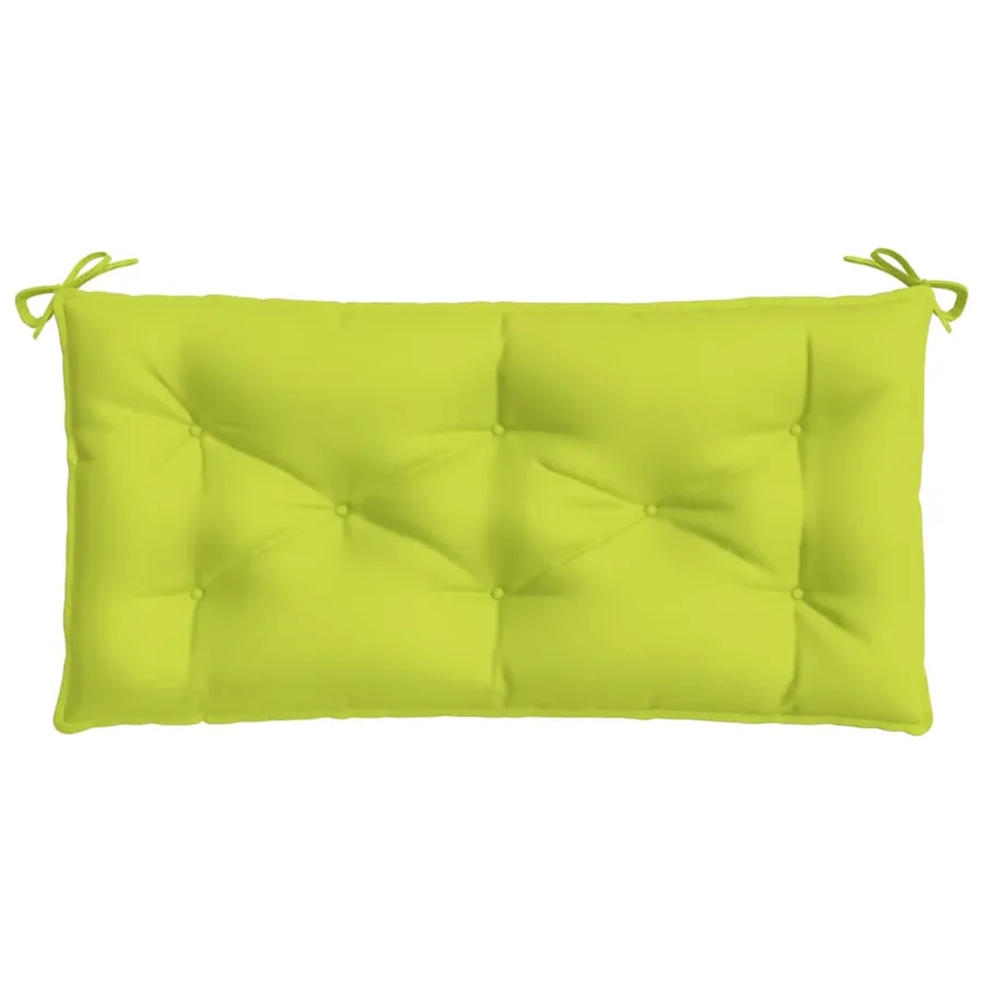 Coussins de banc de jardin lot de 2 vert vif tissu Oxford - 5